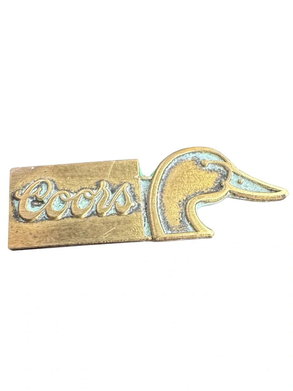 Vintage Coors Beer Ducks Unlimited Brass Lapel Hat Pin Tie Tack Gorpcore 80s